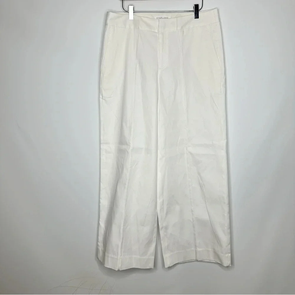 - Everlane Limited Release The Wide Leg Structure Pants Size 8 - Picture 3 of 9